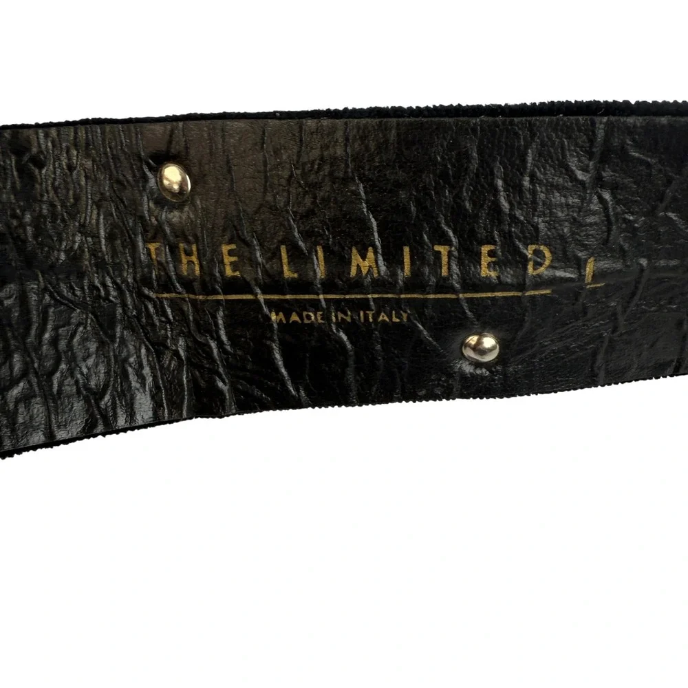 Vintage The Limited Rhinestone‎ Belt Velvet Womens Size Large Hollywood Glam